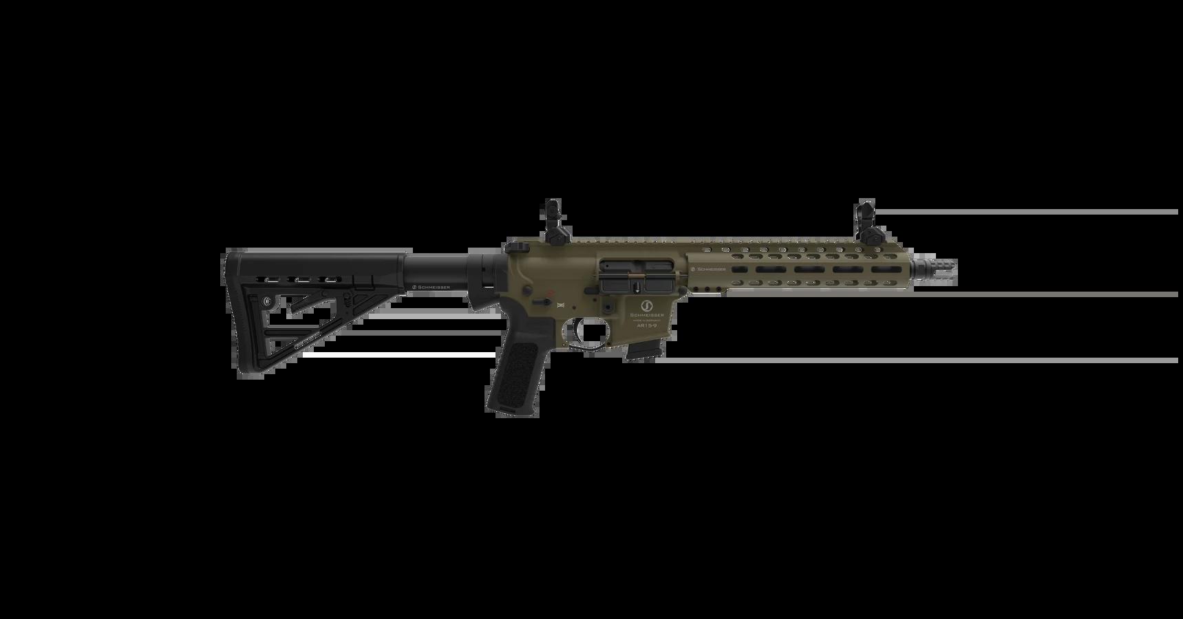 Schmeisser AR15-9 M4FL 14,5", 9 mm, OD green