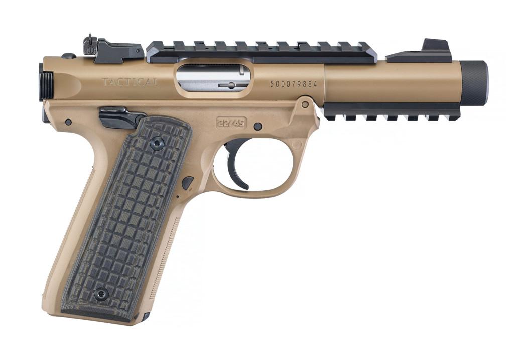 Ruger Mark IV 22/45 Tact. Barna Cerakote , 22Lr 4,40" cső 10+1 lőszeres tár ÚJ