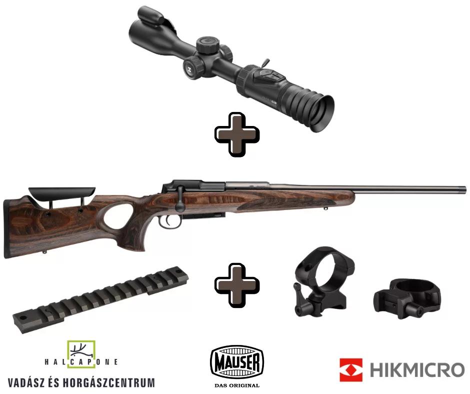 Mauser 25 Max fegyver + HIKMICRO ALPEX PRO LRF A50PL éjjellátó céltávcső szett