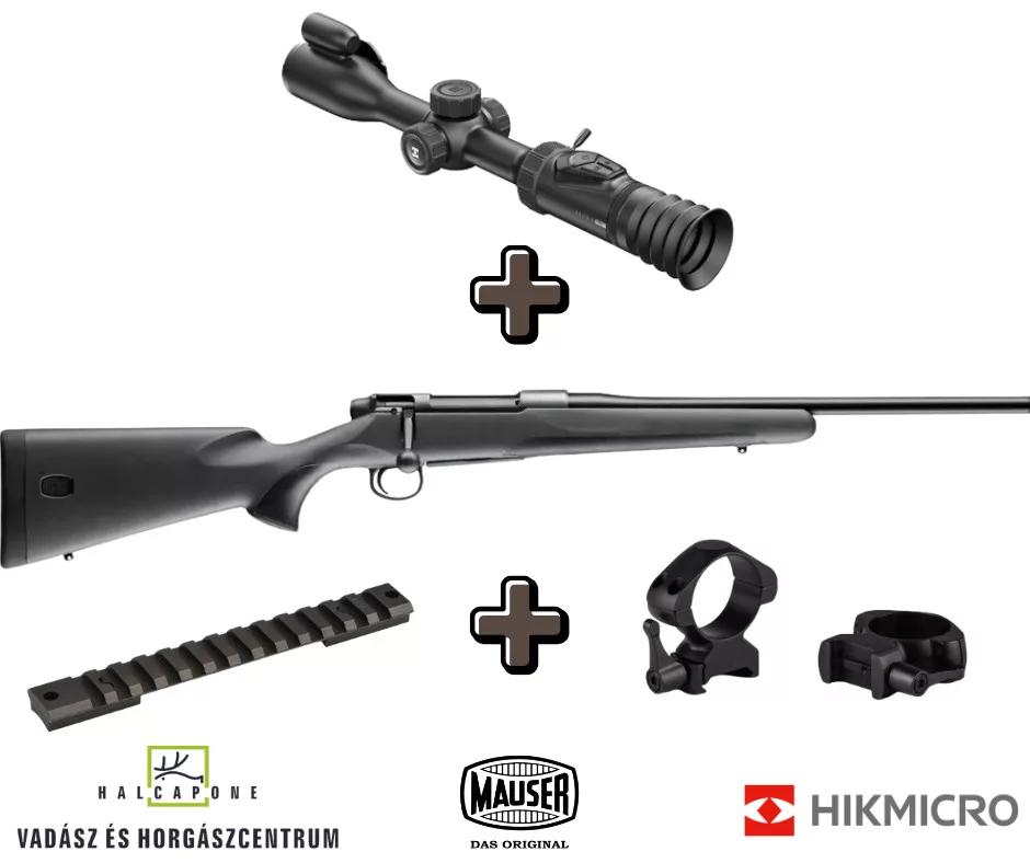 Mauser M18 fegyver + HIKMICRO ALPEX PRO LRF A50PL éjjellátó céltávcső szett