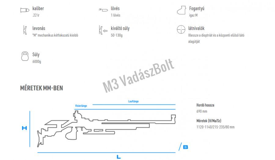 Walther KK500 Anatomic M biometric .22LR