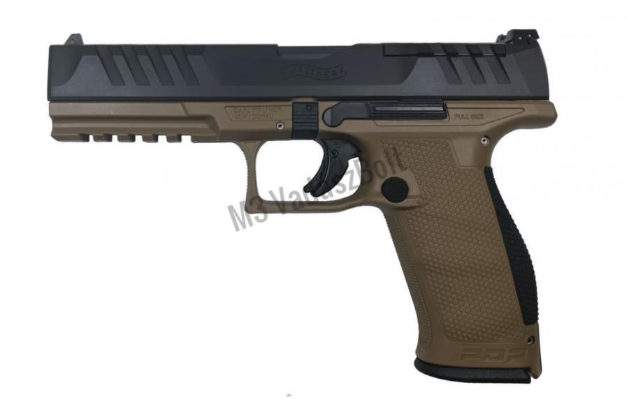 Walther PDP 9X19 Full Size 5" 2db 18as tárral, FDE barna